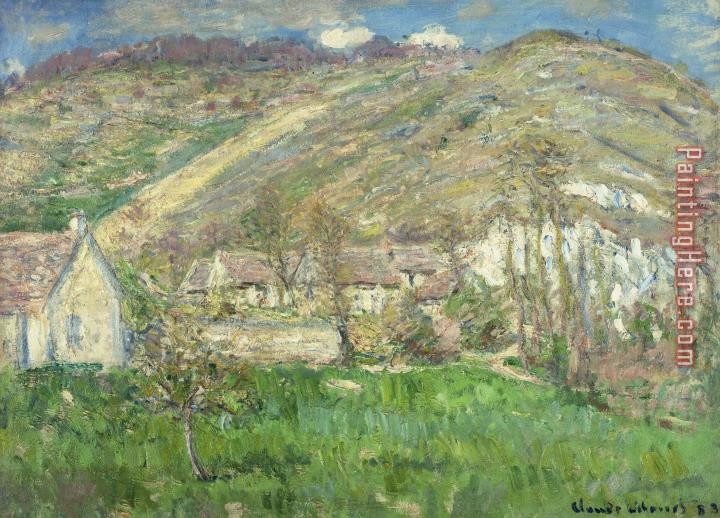 Claude Monet Hamlet In The Cliffs Near Giverny